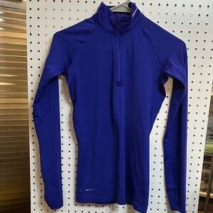 Women's XS- Nike Pro Combat Royal Blue Long Sleeve Performance Top compression